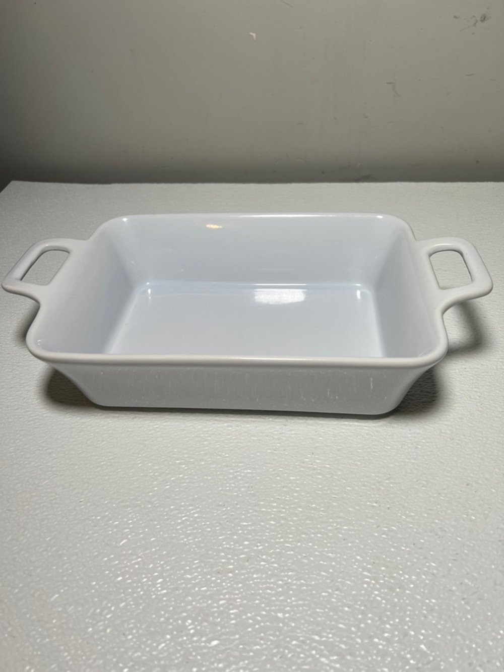 Dash of That 2 quart White Stoneware Rectangular Baking Dish with Handles